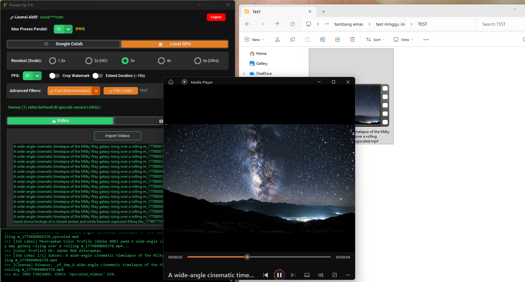 Image Upscaler — Tingkatkan resolusi gambar hingga 4x tanpa kehilangan detail.